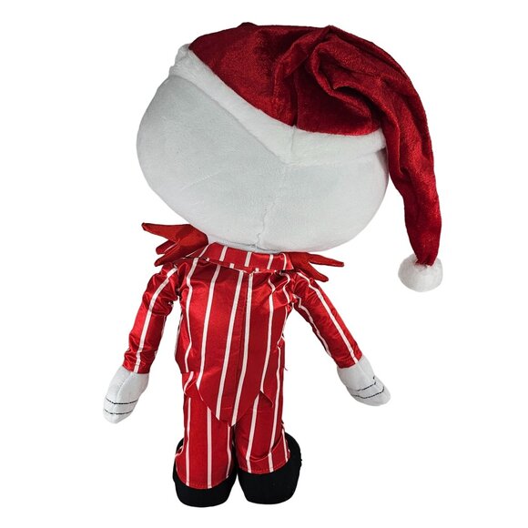 Big Head Jack Skellington Sandy Claws Santa Christmas Plush Door Greeter 18" Dis - Picture 3 of 7